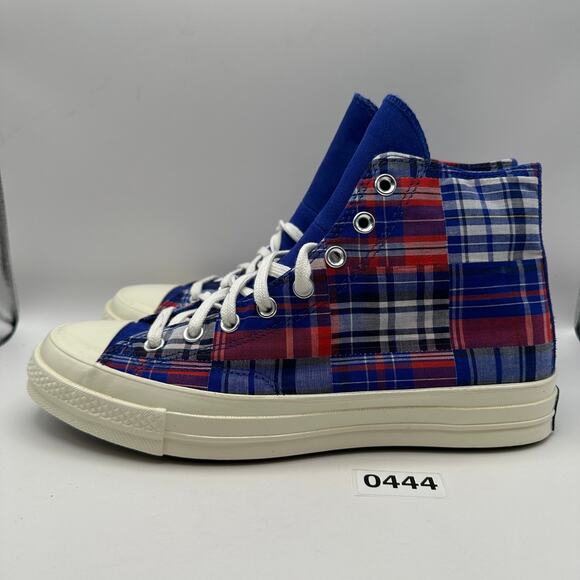 CONVERSE Chuck 70 HIGH Men\'s 10 Plaid Patchwork 166849C main image 6